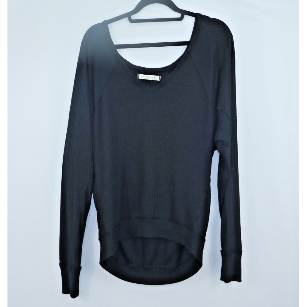 We The Free Women's S Oversized Black Long Dolman Sleeve Top SIZE M